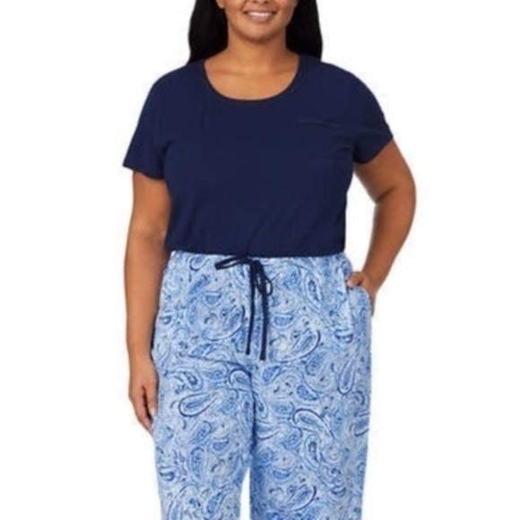 NWT CAROLE HOCHMAN Cotton 4 Pc Lounge Pajama Set - Picture 5 of 7